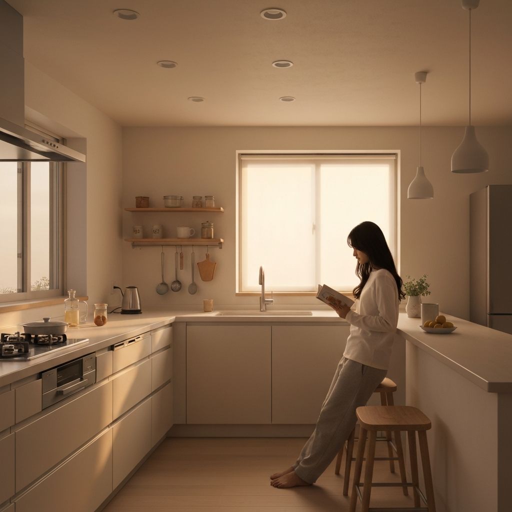 Ruhige Abendatmosphäre und Lifestyle