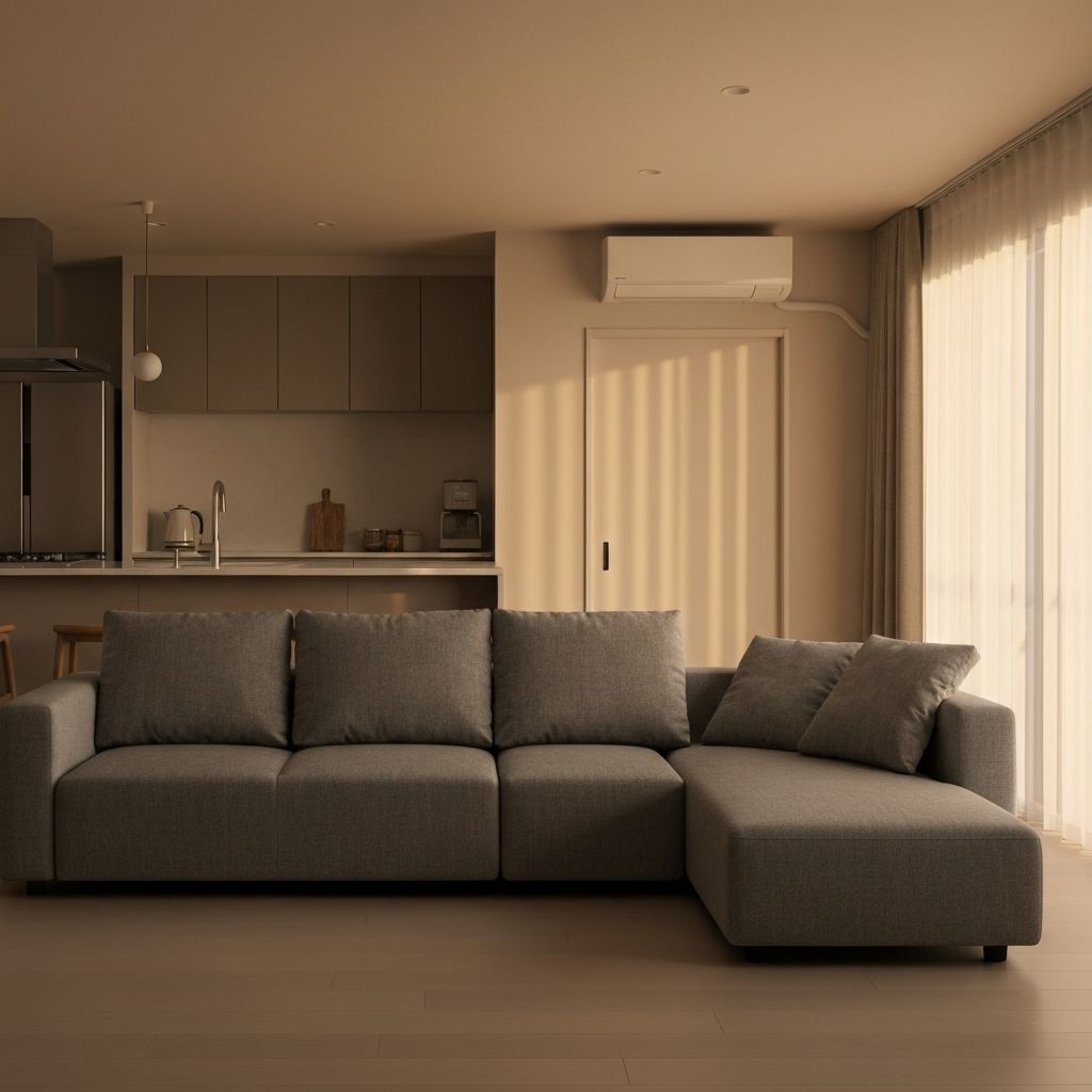 Ruhiger Übergang von Arbeit zu Zuhause am Abend